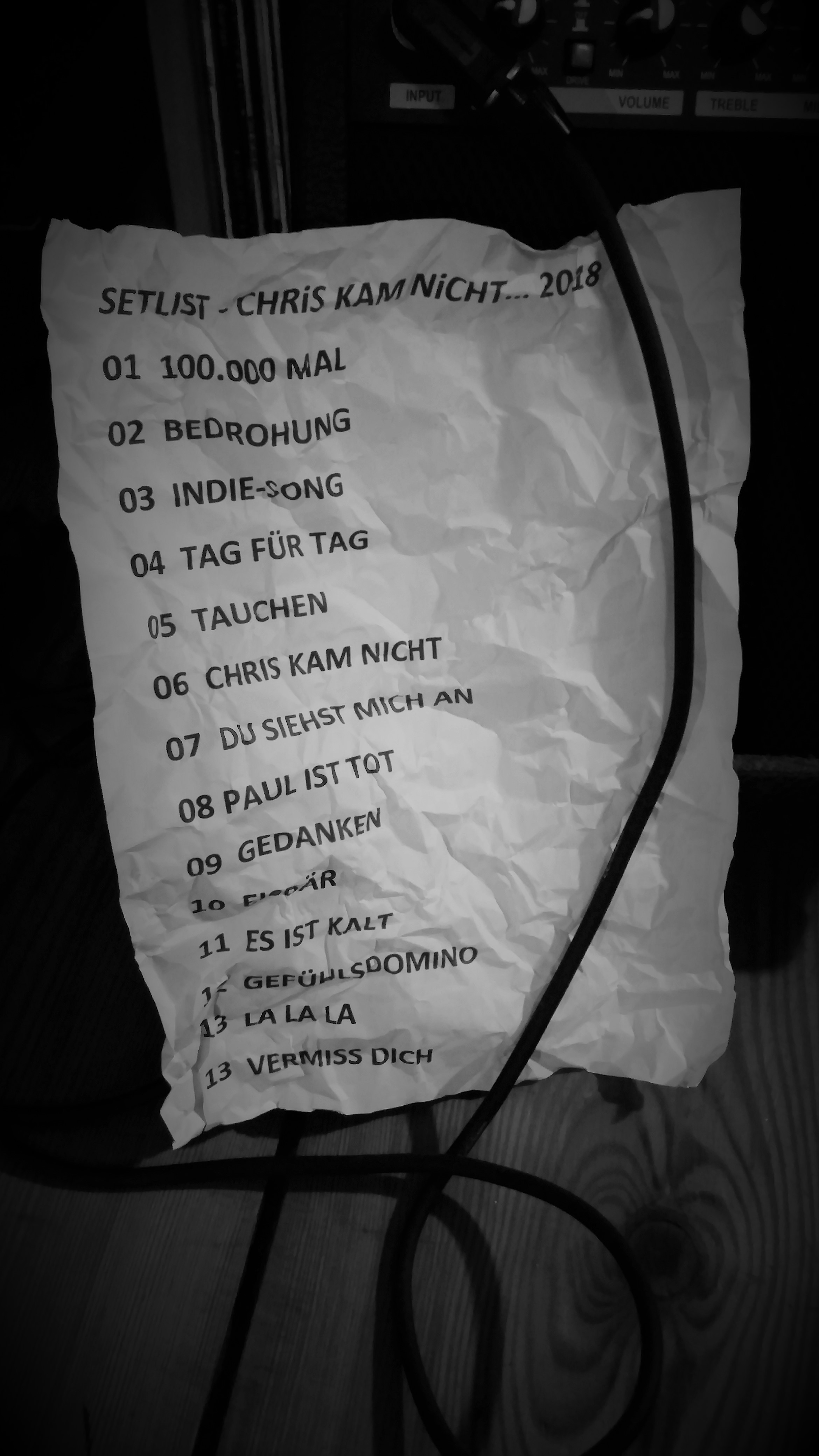 CKN... Setlist 2018